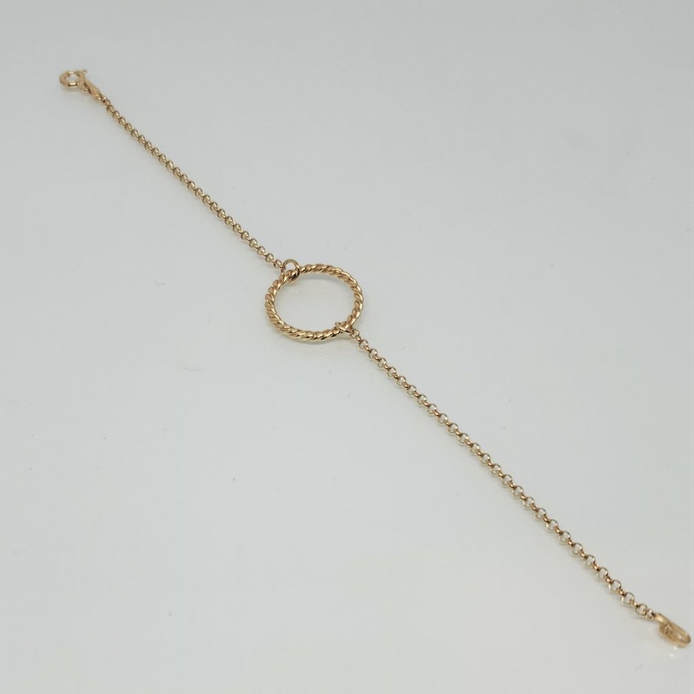 14k Gold Plated on Sterling Silver Bracelet